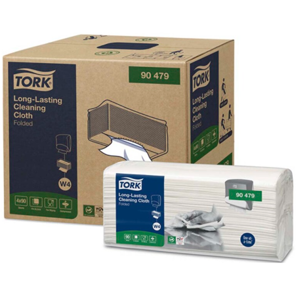 Tork 90479 Premium W4 allround aftrringsklude 4x90ark hvid