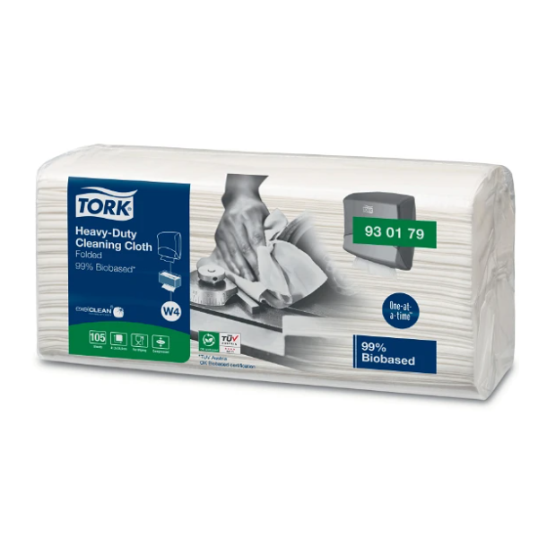 Tork 930179 ExelClean W4 aftrringsklude hvid 41,5x35,5cm 4 pk.