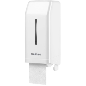Satino Twin Roll dispenser t/2rl toiletpapir hvid