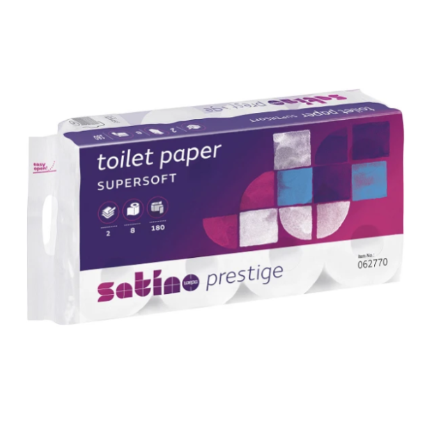 Satino Prestige 2lags toiletpapir 64 ruller