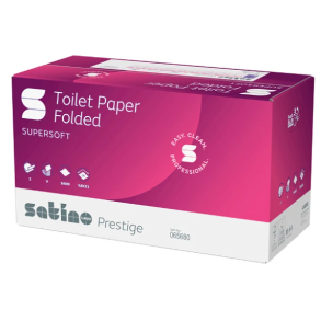Satino Prestige toiletpapir v-fold 21x9,8cm 30x300ark