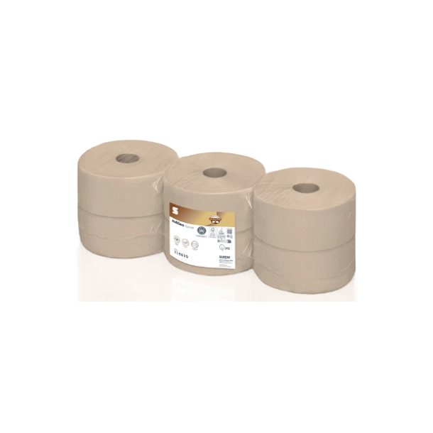  Satino PureSoft Jumbo toiletpapir 2-lags 9,2cmx380m 6rl
