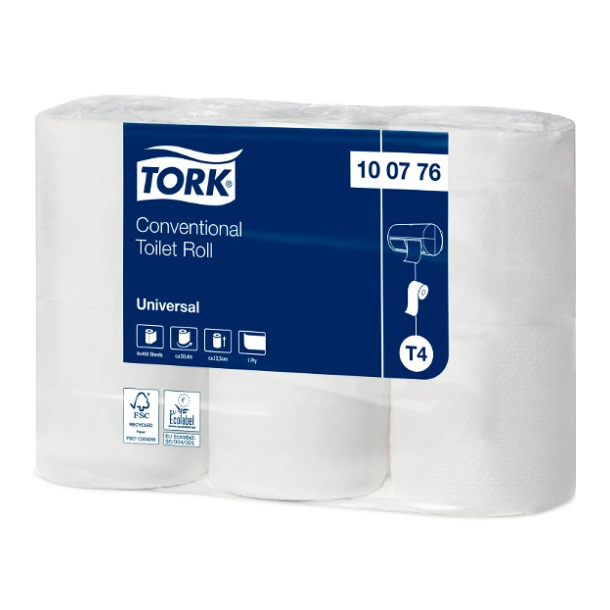 Tork 100776 Universal toiletpapir 1-lags T4 natur 48rl