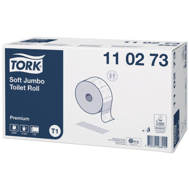  Tork 110273 Premium T1 Jumbo 2lags toiletpapir 6 ruller