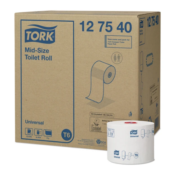 Tork 127540 Universal T6 1lags toiletpapir 27 ruller