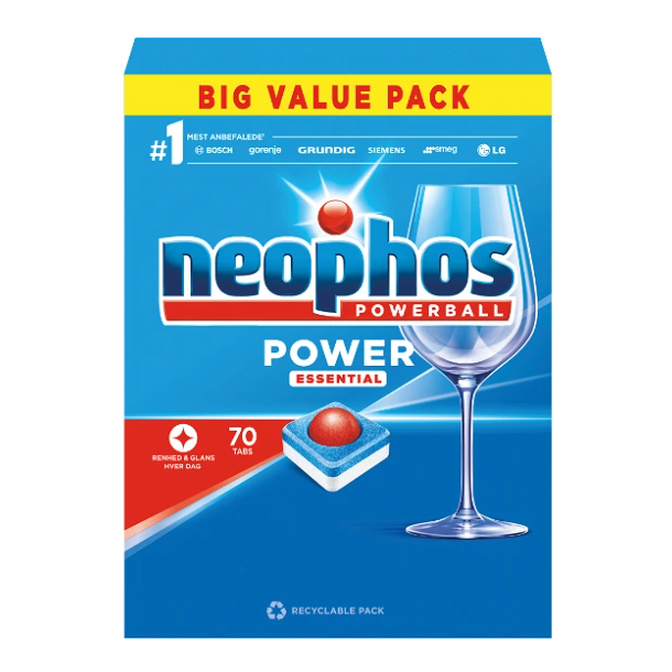 Neophos Power Essential opvasketabs 70stk