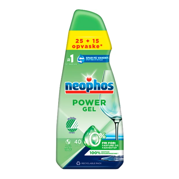 Neophos Power Gel AIO opvaskemiddel 6 flasker