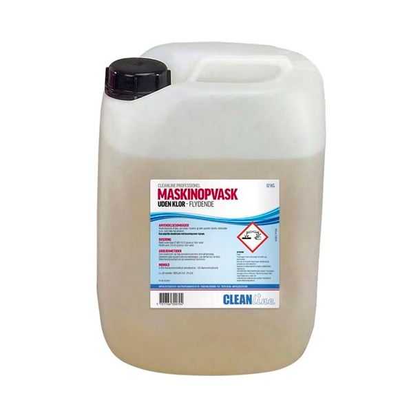 Maskinopvask u/klor Cleanline 12kg (10 L)