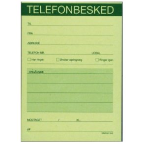 Telefonbesked GF 105x145 mm - 1040