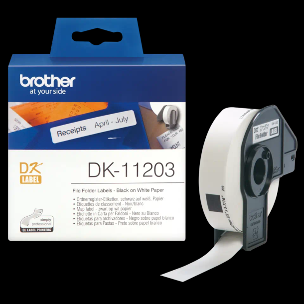 Brother DK-11203 Etiketter til filmapper 17 x 87 mm 300etikette(r)