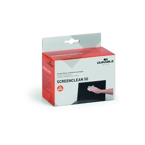 Durable renseservietter til skrme 50 stk