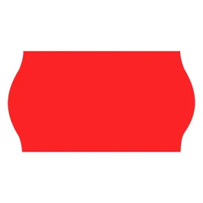 Prisetiketter Wave 26x16mm rd