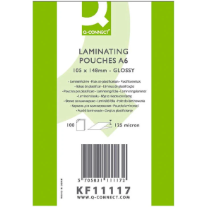 Q-connect lamineringslommer A6 125 mic