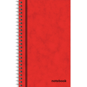 Rhino spiralnotesbog 60 g Rd Linieret 127x76 mm