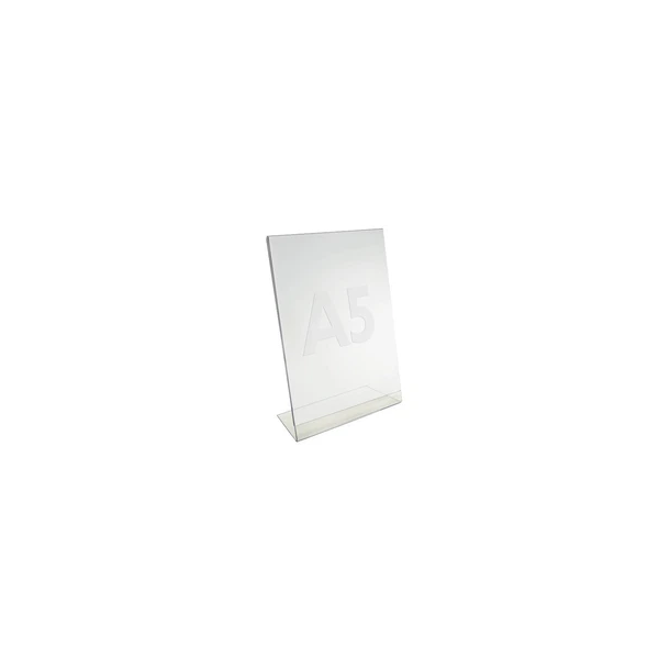 Skilteholder A5, klar plast
