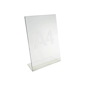 Skilteholder A4, klar plast