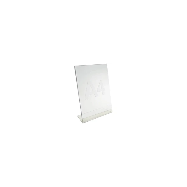Skilteholder A4, klar plast