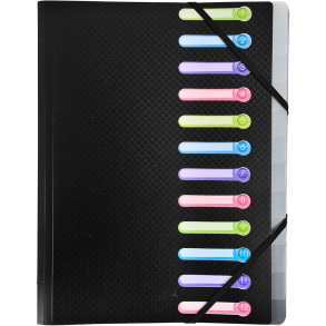 Sorteringsmappe A4 12-delt  Sort PP Exacompta