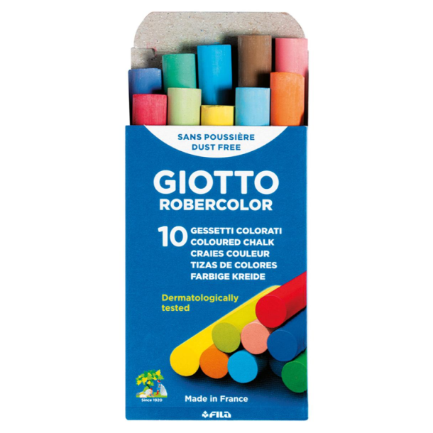 Tavelkridt GIOTTO farve 10/fp