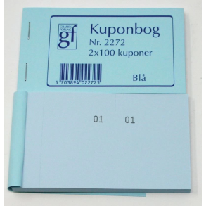 Kuponbog Bl 1 stk