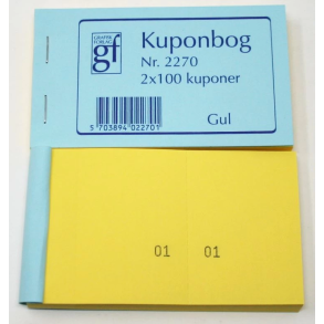 Kuponbog Gul 1 stk