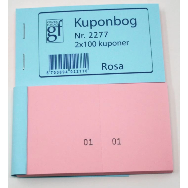 Kuponbog Rosa 1 stk