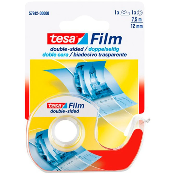 Dobbeltklbende tape TESA 7,5m x 12mm