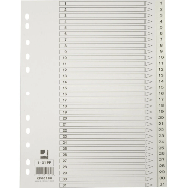 Register A4 Plast 1-31