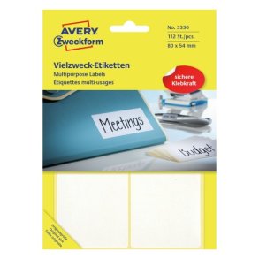 Avery labels 80x54mm 3330
