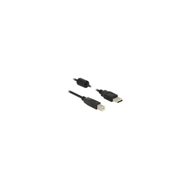 DeLOCK USB 2.0 USB-kabel 2m Sort