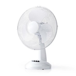 Nedis bordventilator 30 cm 35W hvid bl�ser