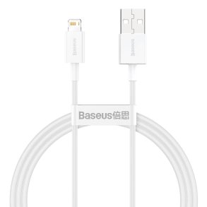 Baseus USB 2.0 til Ligtning 1.0 Meter hvid