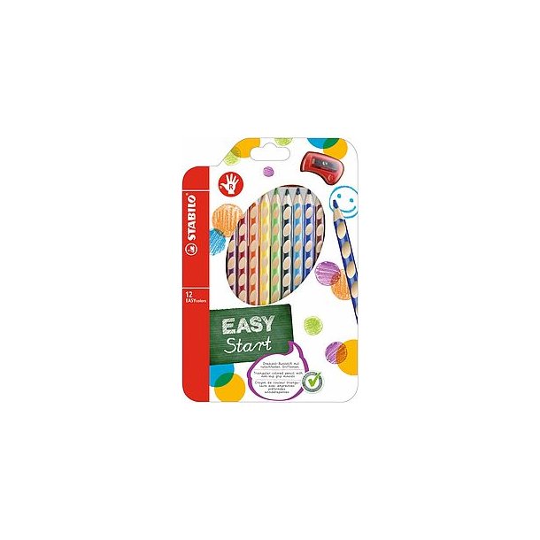 Stabilo Easycolors hjre 12stk farveblyant