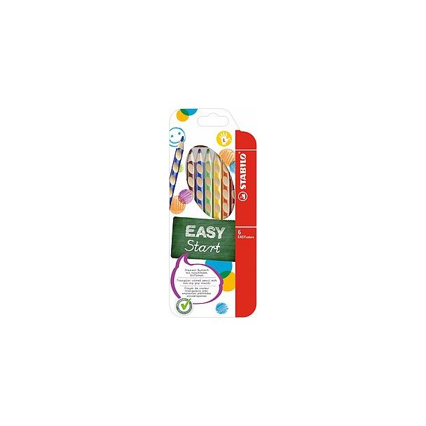 Stabilo Easycolors venstre 6stk