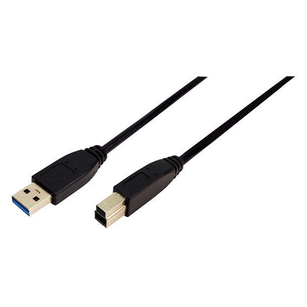 Logilink USB3 Kabel A/B sort,