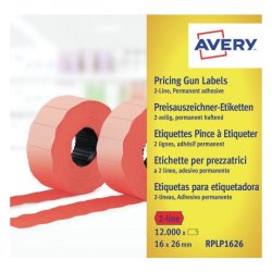 Prisetiket 26x16mm G2 rd 10 rl/pk Avery