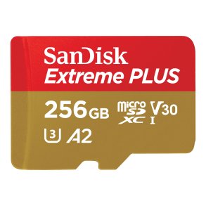 SanDisk Extreme PLUS microSDXC 256GB med adapter