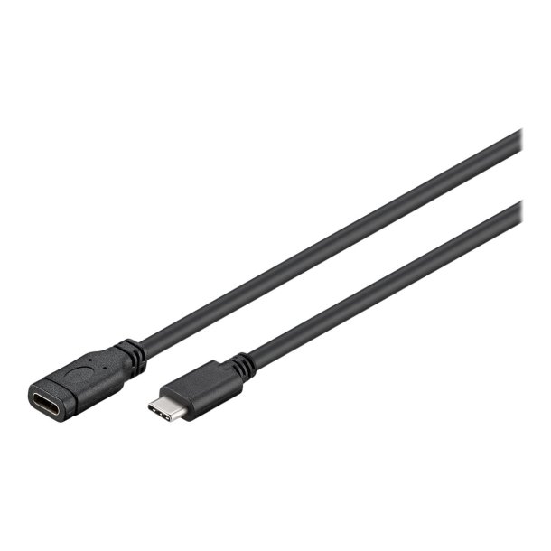goobay USB 3.1 Gen 1 USB Type-C forlngerkabel 1m Sort