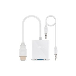 HDMI til VGA Goobay Adapter Sort