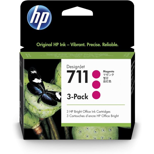 HP 711 Magenta CZ135A 3 pack