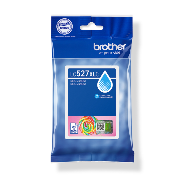 Brother LC527XLC blkpatron 1 stk Original Hjt (XL) udbytte Bl