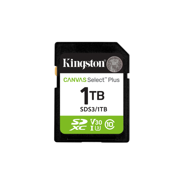 Kingston Technology Canvas Select Plus Gen3 SD 1TB 150 MB/s
