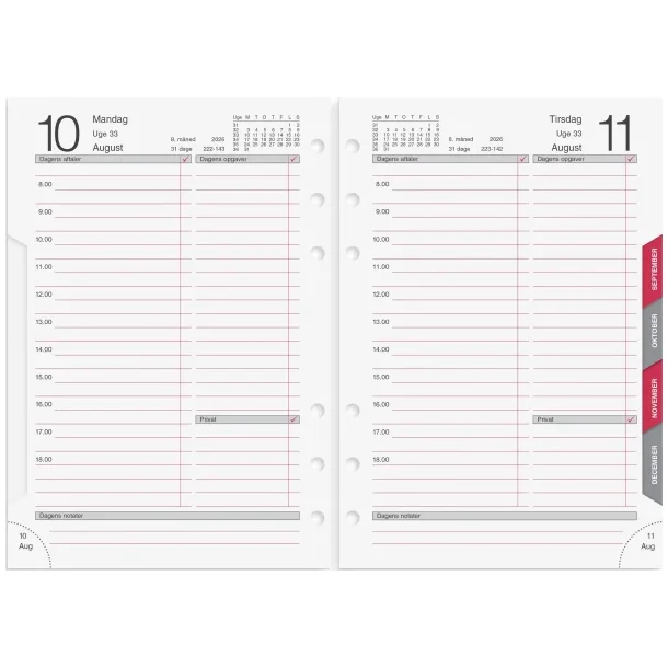 System MM dagkalender refill 26285000