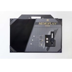 Memoplan whiteboardtavle 60x90 cm sort