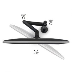 WERGON - Neptun - desktop skrmholder - justerbar 360 grader -17-32" - Sort