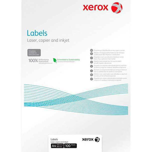 Xerox labels 100stk - - Kontorbutikken.dk ApS